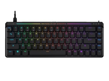 原版黑色 ROG Falchion Ace HFX。(图片来源:华硕)