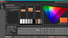 校准前的ColorChecker