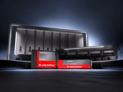 Sandisk NAS 600 SATA SSD 和 NAS 800 NVMe SSD 位于 NAS 机箱前方