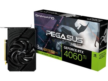 Gainward RTX 4060 Ti 8 GB Pegasus OC（图片来源：Gainward）