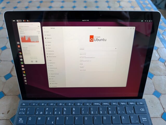 任何 Linux 发行版都可以，但 Gnome 让一切都变得更加友好（图片来源：Notebookcheck）