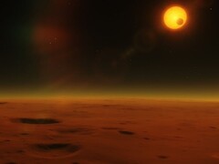 艺术家的插图,展示了太空中的一颗恒星和一颗行星。(图片来源:flflflflfl - Pixabay)