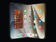 iPhone Ultra 可折叠手机的渲染图。