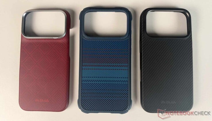 从左到右:Pitaka Edge、Cairn 和 Summa 接受测试