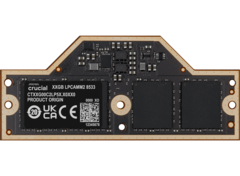 只有普通 SODIMM 的一半大小。(图片来源：Crucial）
