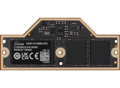 只有普通 SODIMM 的一半大小。(图片来源：Crucial）