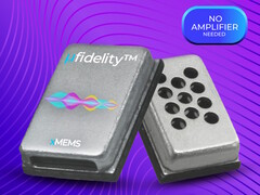 全硅 xMEMS Lassen MEMS 高频扬声器模块能够重现比锥盆驱动器更细腻、更清晰的声音。(图片来源：xMEMS）