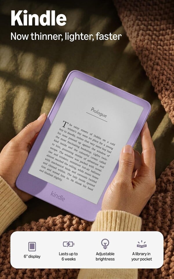 新款 Kindle 电子阅读器采用齐平式显示屏。