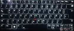 有两种亮度的键盘照明