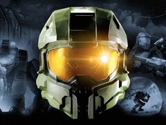 显示士官长标志性头盔的图片。(图片来源：Xbox 游戏工作室）