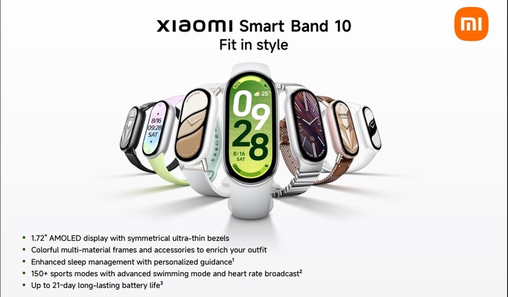 Smart Band 10 的主要亮点和颜色选择