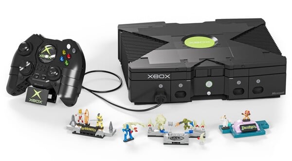 美泰乐高积木店微软Xbox建筑套装。