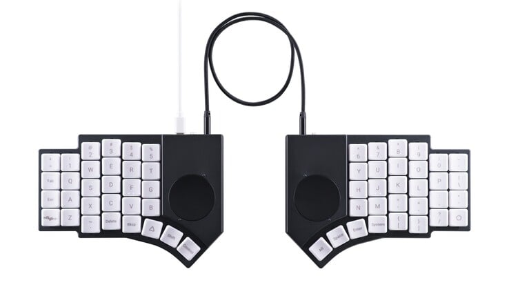 MoErgo Go60 分体式无线机械键盘 有线模式