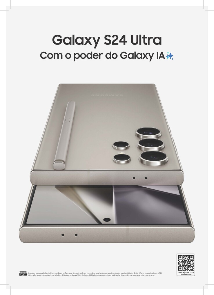 三星Galaxy S24 Ultra 的高分辨率宣传图片。(图片来自 @sondesix）