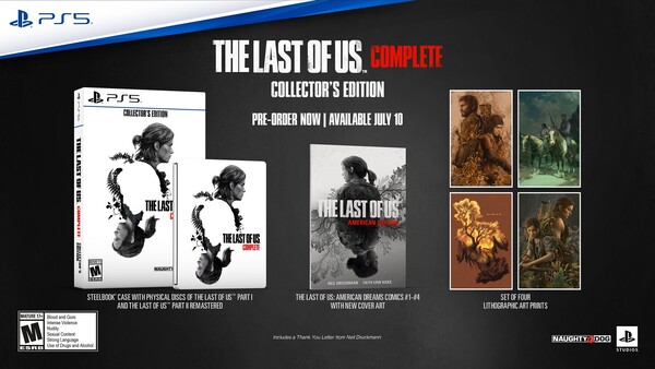最后的我们：完全版典藏版现已开始预购。(图片来源：PlayStation）