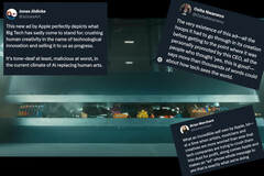 Apple完美联合最近为新款 iPad Pro 发布的 Crush 广告受到了猛烈抨击,导致该公司发布道歉声明并从电视广告中撤下了该广告。(图片来源:Apple / Perfect Union on Instagram - 已编辑)