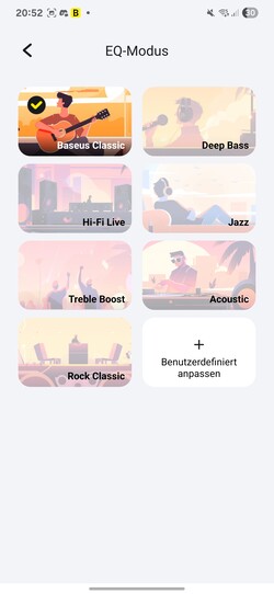 Baseus 通过应用程序提供均衡器