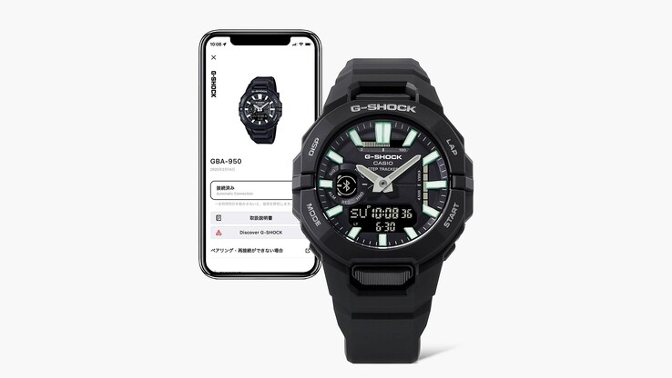 卡西欧 G-Shock GBA-950-1A 手表。(图片来源：卡西欧）