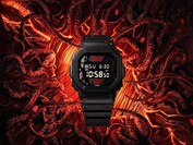 卡西欧 G-Shock DW-5600STT-1JR Stranger Things 合作款。(图片来源：卡西欧）