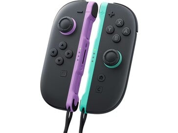 它们还与 Joy-Con 2 绑带捆绑在一起。(图片来源：任天堂）