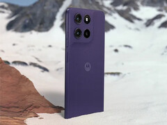 Moto G67 Power 的 Pantone 降落伞紫配色。(图片来源：摩托罗拉）