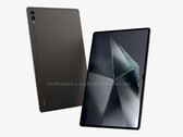 三星Galaxy Tab S10 Ultra 泄露渲染图(图片来源:@Onleaks x @AndroidHeadline)