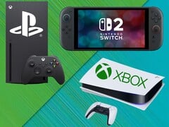 图为 Xbox、PS5 和 Switch 2 游戏机与标识(图片来源:Xbox Gaming、索尼 PlayStation、任天堂美国公司,有编辑)。