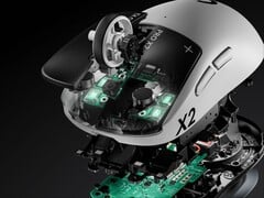 原版罗技 G Pro X2 Superstrike 的分解图。