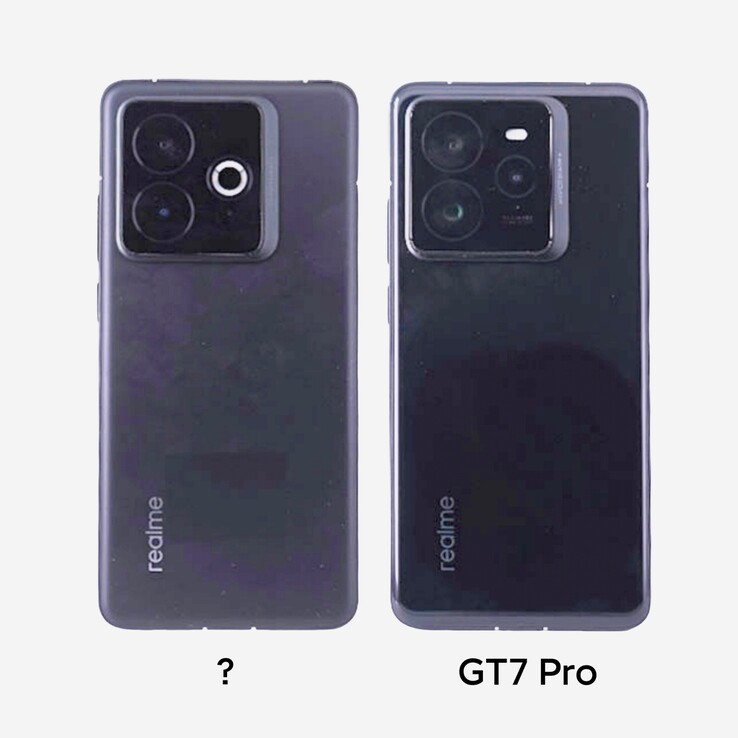 Realme 即将推出的智能手机的摄像头驼峰与 GT 7 Pro 不同。  (来源：数字聊天站，通过微博）