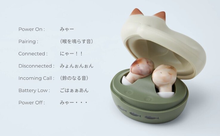 Neko HP-C28BT 耳机会像动漫中的猫咪一样用日语喵喵叫出各种短语来控制输入。(图片来源：Radius）