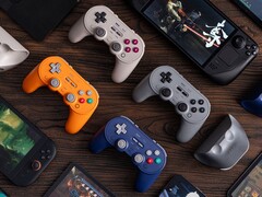 8BitDo Pro 3 有四种颜色，兼容多种操作系统。(图片来源：8BitDo）