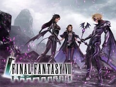 《最终幻想VII:永恒危机》的官方宣传主视觉图。