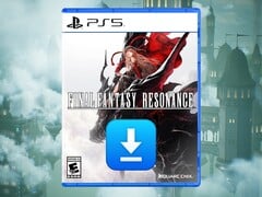 《最终幻想7：启示录》PS5版包装盒图，附下载图标