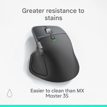 MX Master 4 将 "更易清洁，更耐脏"。(图片来源：亚马逊）