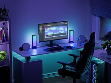 Nanoleaf Pegboard Desk Dock 灯侧（图片来源：Nanoleaf PR）