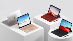 预计Surface Pro 9和Surface Laptop 5将与它们的前辈相似，如图。(图片来源：微软)