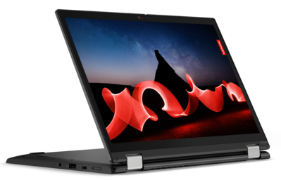 联想ThinkPad L13 Yoga第四代--雷霆黑。(图片来源：联想)