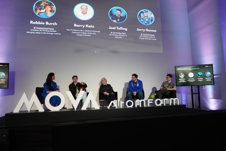 创作者和教育工作者共同讨论 AtomForm 调色板 300