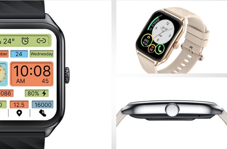 这款智能手表配备功能性旋转表冠（图片来源：Zeblaze）