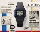 卡西欧新款F-B100W手表在经典的F-91W设计基础上,新增了蓝牙功能和步数追踪功能