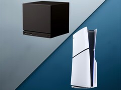 图为 PS5 控制台旁的蒸汽机(图片来源:Valve、索尼 PlayStation,有编辑)