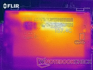 表面温度 - 压力测试（底部）