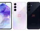 Galaxy A55 目前已泄露三种颜色。(图片来源：Android Headlines）