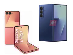 Galaxy Z Flip7 和Galaxy Z Fold7 预计将在下个月的Galaxy Unpacked 活动中与Galaxy Watch8 系列一起亮相。(图片来源：viaAndroid Headlines &amp;amp; Evan Blass)