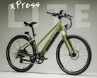 松绿色配色的 Lectric XPress Lite 电动自行车