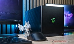 技嘉 Aorus RTX 5090 AI Box 现已上市，售价 2999.99 美元。图：Thunderbolt 5 eGPU。(图片来源：Sebastian Bade / Notebookcheck）