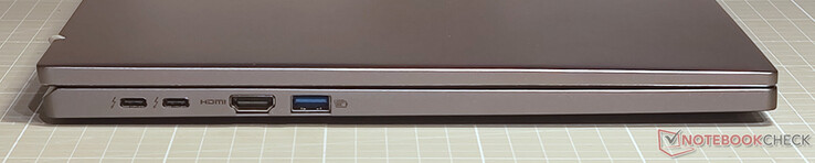 2 x USB-C，带Thunderbolt 4、PowerDelivery和Displayport；HDMI；USB 3.2