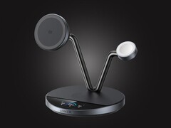 Anker 的三合一 MagGo AirCool 无线充电站（如图）可能于 2025 年 9 月推出。(图片来源：无线充电联盟）