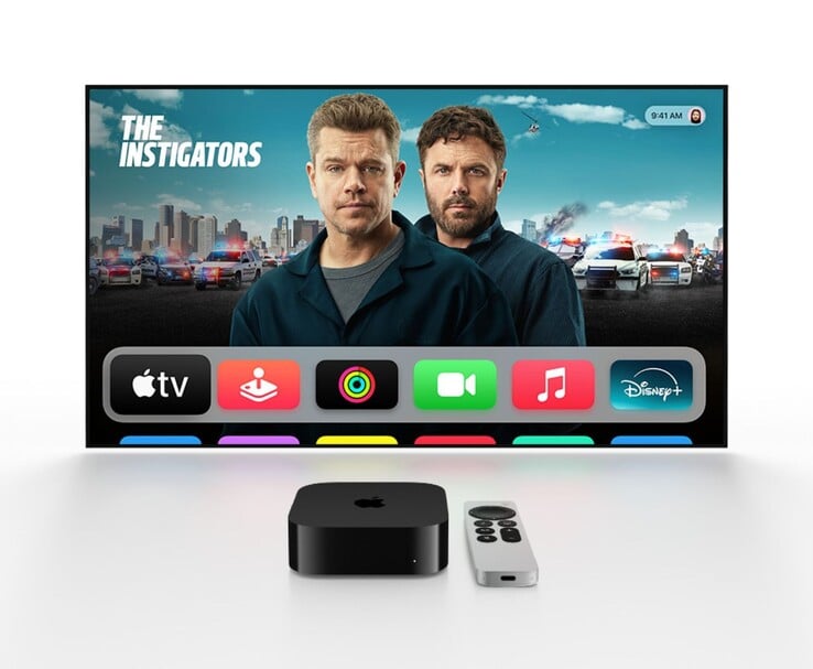 Apple 显示 tvOS 主屏幕的电视 4K 设置。(图片来源:Apple)