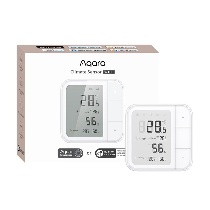 Aqara 气候传感器 W100。(图片来源：Aqara）